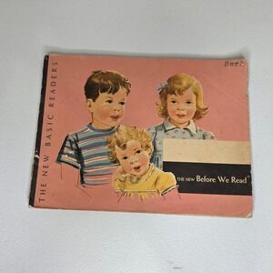 Vintage 1951 Scott Foresman The New Before We Read Kids Primer Book